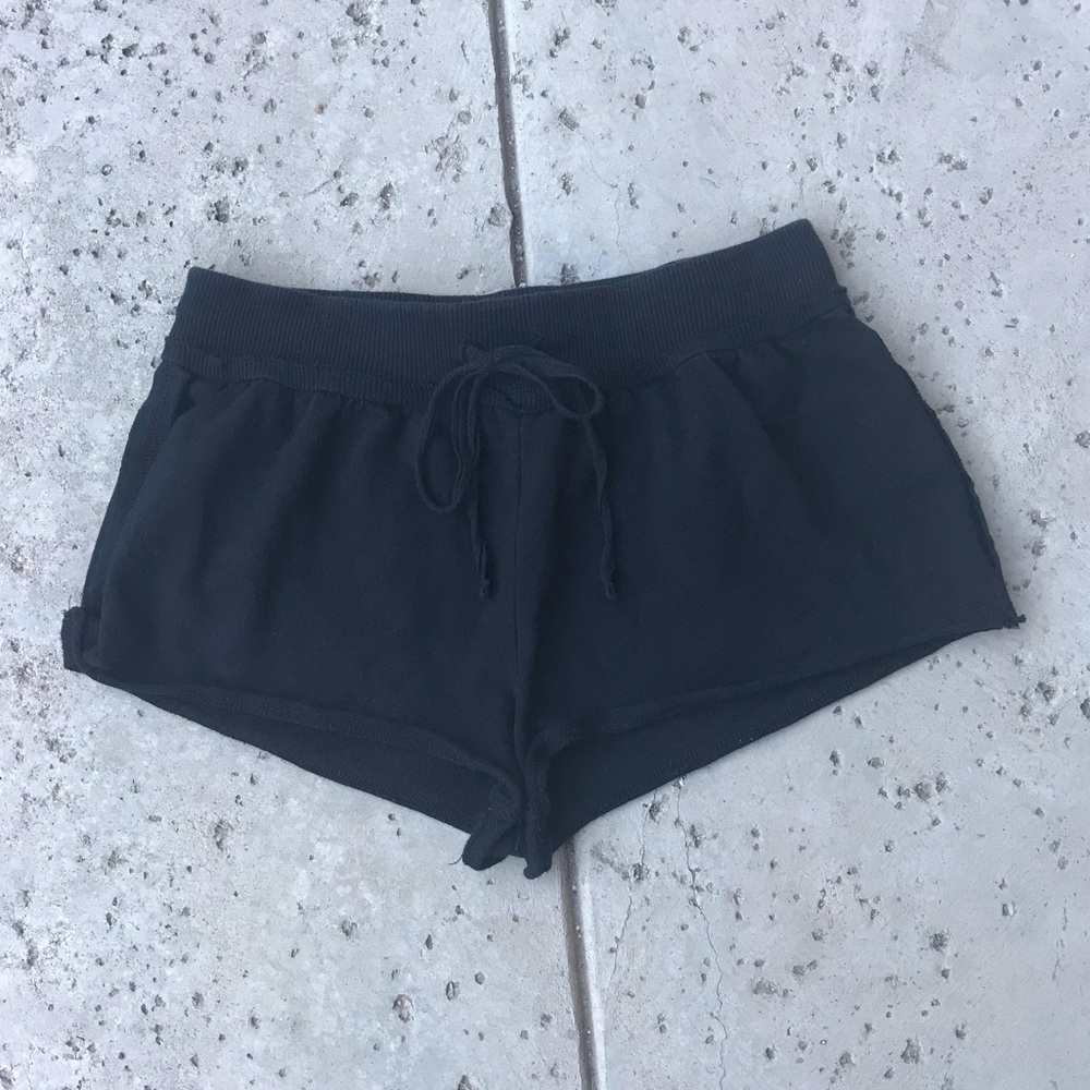Black lounge shorts, size S